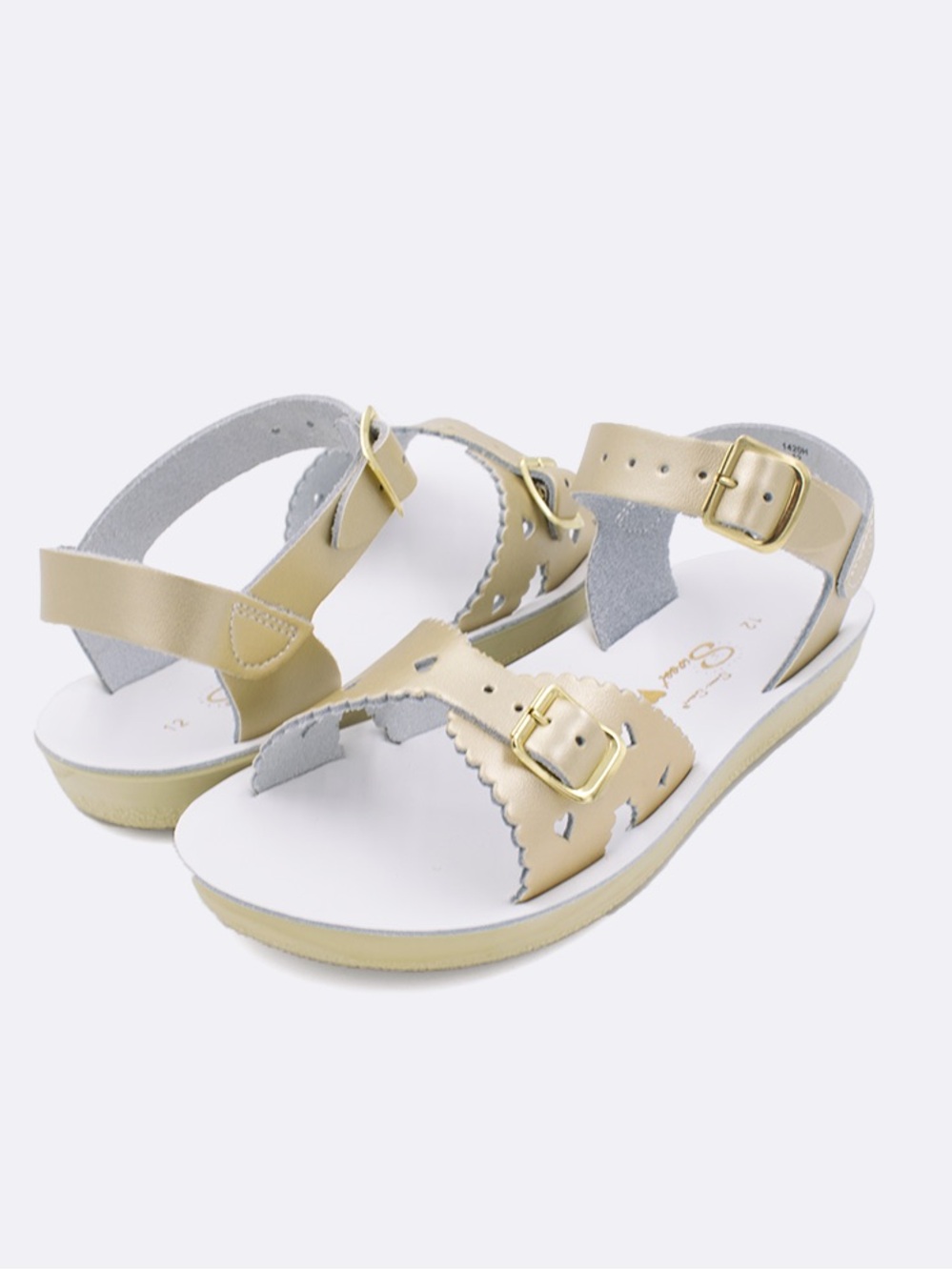 Sun-San Sweetheart Sandal in Gold - Little Kid Size 11